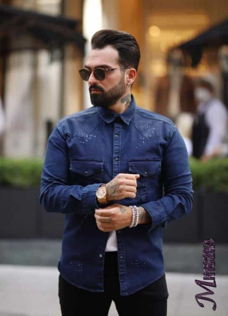 Men jeans shirt