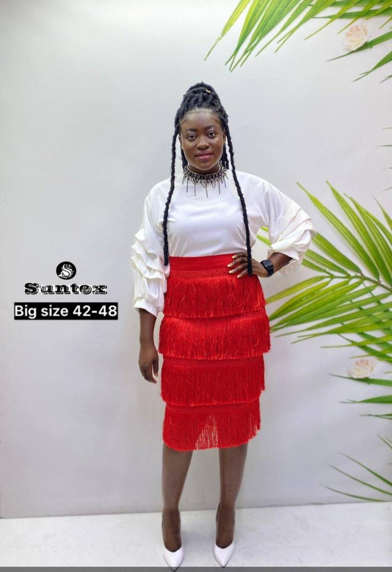 Fringe short skirt - Blessed_PTA_Collections