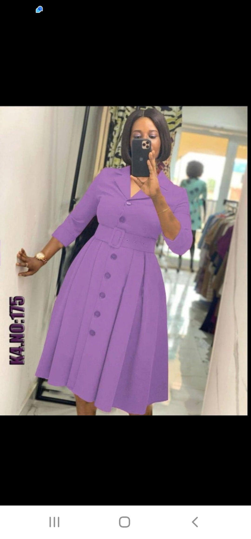 Button down belted dress - Blessed_PTA_Collections